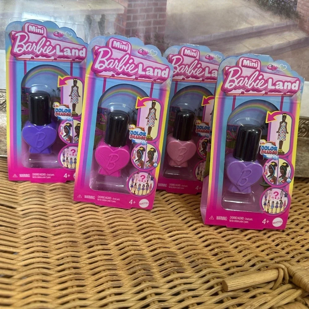 New Barbie Land Lot of 4 Color Change Reveal Mini Doll 1.5